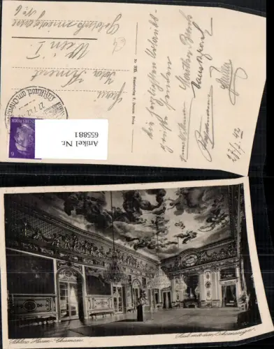 655881,Schloss Herrenchiemsee Chiemsee Saal mit d. Ochsenauge Interieur