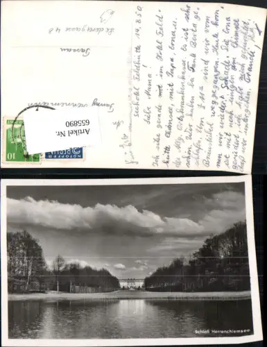 655890,Foto Ak Schloss Herrenchiemsee Chiemsee