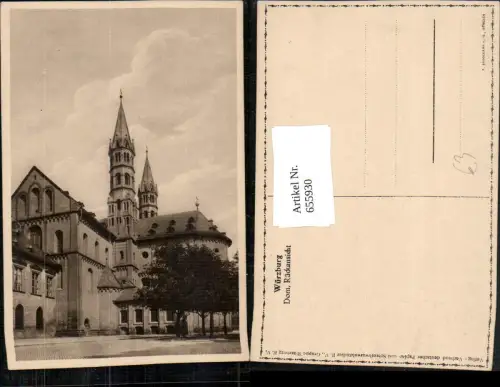 655930,Würzburg Dom Rückansicht