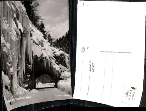 655937,Ramsauer Felsentor im Winter Ramsau bei Berchtesgaden