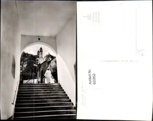 655952,Foto Ak Mariahilf ob Passau Aufgang zur Wallfahrtsstiege