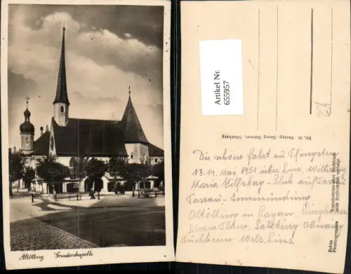 655957,Foto Ak Altötting Gnadenkapelle Kirche