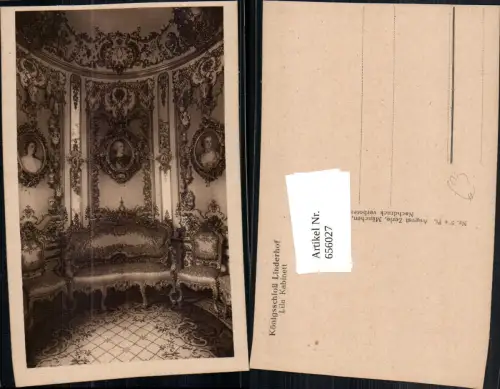 656027,Ettal Königsschloss Linderhof Lila Kabinett Interieur