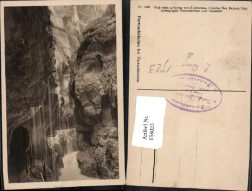 656033,Partnachklamm b. Partenkirchen Garmisch-Partenkirchen