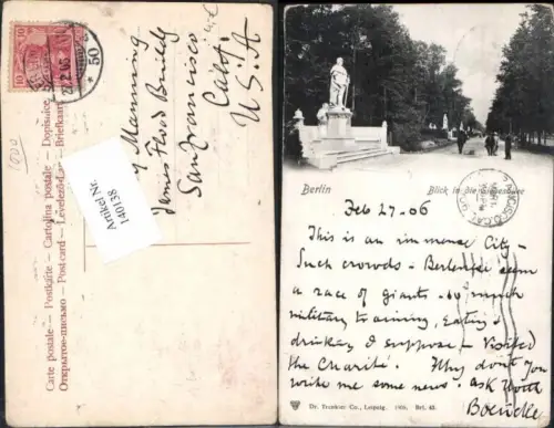 140138,Berlin Blick in die Siegesallee 1905