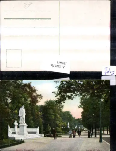 195641,Berlin Siegesallee Allee Statue Soldat m. Pickelhaube