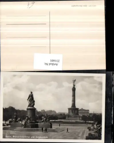 231601,Berlin Bismarck-Denkmal u. Siegessäule Säule