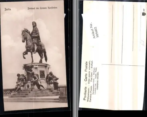 305602,Berlin Denkmal des Großen Kurfürsten
