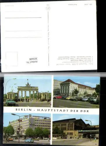 305608,Berlin Brandenburger-Tor Operncafe Hotel Unter den Linden Bahnhof Mehrbildkarte