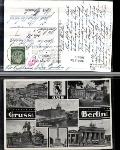 305617,Berlin Schloss Nationaldenkmal Siegessäule Brandenburger-Tor Reichstagsgebäude