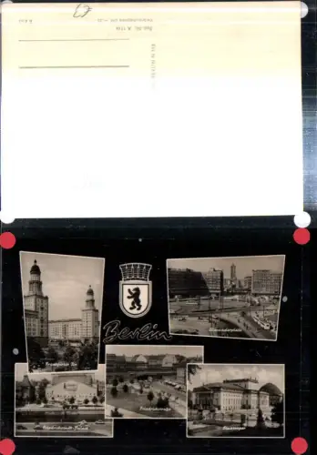 307903,Berlin Frankfurter-Tor Alexanderplatz Staatsoper Friedrichstadt-Palast Mehrbildkarte