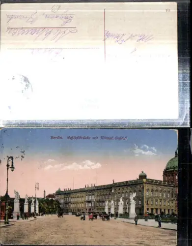 307906,Berlin Schlossbrücke m. Königlichem Schloss Straßenansicht