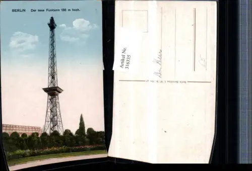 316335,Berlin Funkturm Turm