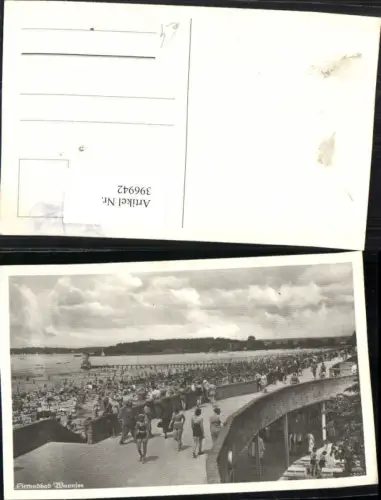 396942,Berlin Strandbad Wannsee Strandleben Brücke