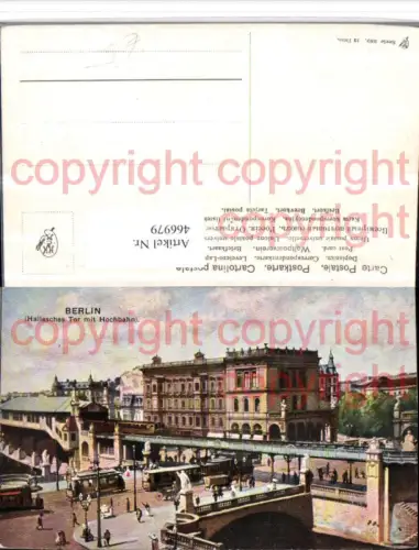 466979,Berlin Hallesches Tor m. Hochbahn Brücke