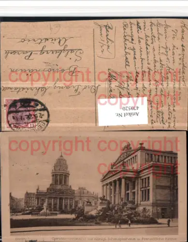 470520,Berlin Gendarmenmarkt m. Schauspielhaus u. Französische Kirche