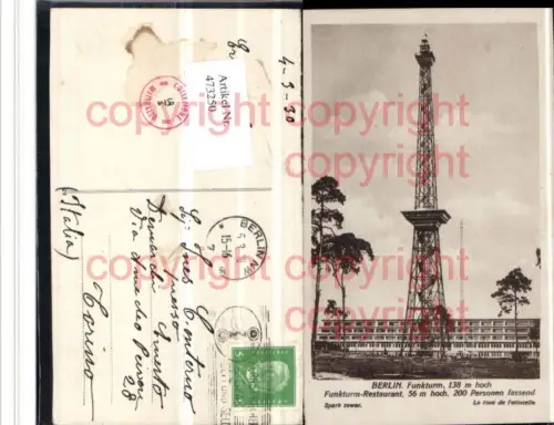 473250,Berlin Funkturm Restaurant Turm