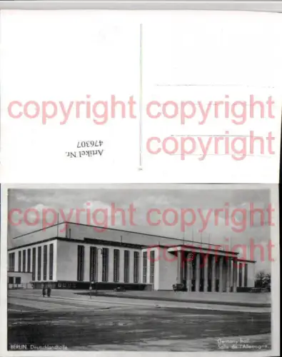 476307,Berlin Deutschlandhalle Gebäude