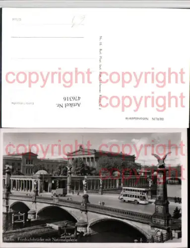 476316,Berlin Friedrichsbrücke Brücke m. Nationalgalerie