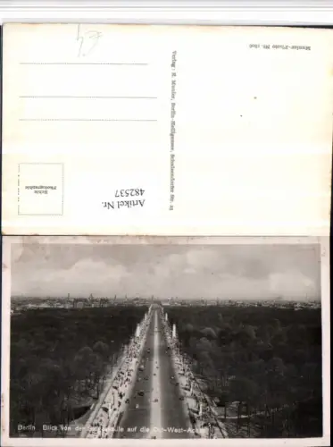 482537,Berlin Blick von d. Siegessäule auf die Ost-West-Achse Straße