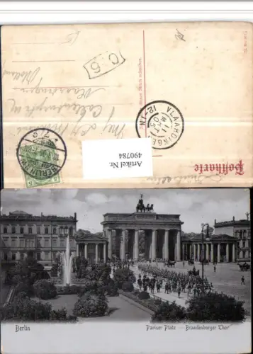 490784,Berlin Pariser Platz Brandenburger Tor Brunnen