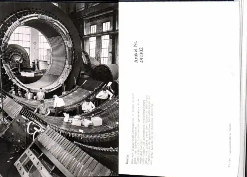 492302,Berlin Elektro-Industrie Werk Bau von Wasserkraft-Generatoren