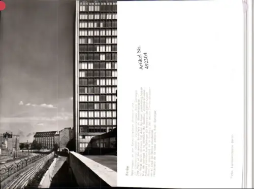 492304,Berlin Sperrmauer Berliner Mauer Verlagshochhaus Axel Springer