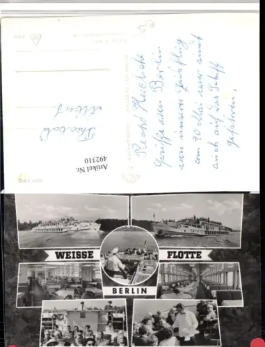 492310,Berlin Weiße Flotte Boot Schiff Mehrbildkarte