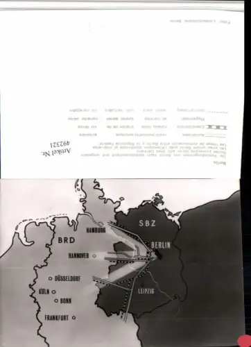 492321,Berlin Landkarte Verbindungslinien von Berlin