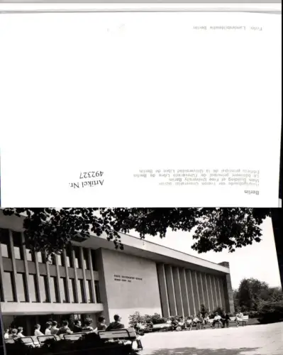 492327,Berlin Freie Universität Hauptgebäude Gebäude