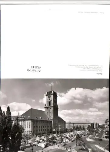 492343,Berlin Schöneberger Rathaus Gebäude
