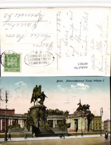 497015,Berlin Nationaldenkmal Kaiser Wilhelm Statue