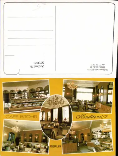 575828,Berlin Alt Tempelhof Cafe Stöhr Konditorei