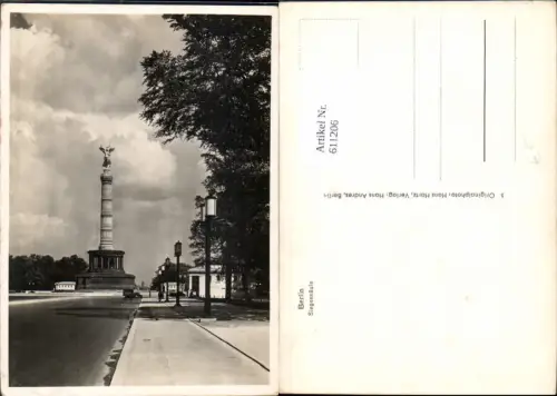 611206,Foto Ak Berlin Siegessäule