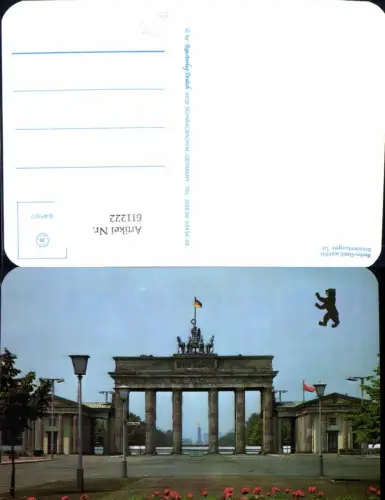 611222,Berlin Ostberlin East Est Brandenburger Tor