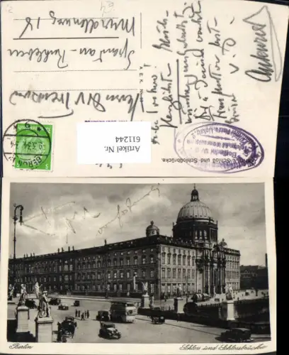 611244,Berlin Schloss u. Schlossbrücke Brücke Bus Doppeldeckerbus