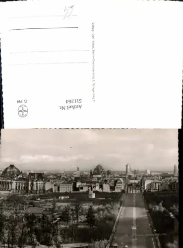 611264,Foto Ak Berlin Blick v. d. Siegessäule