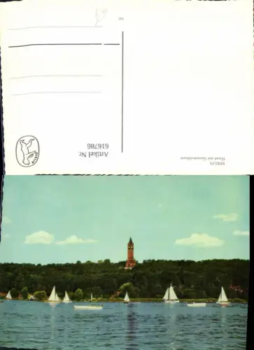 616786,Berlin Havel m. Grunewaldturm Turm Segeln Segelboote