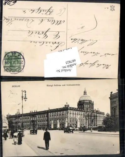 687825 Berlin Kgl. Schloss Schlossbrücke Straßenpartie