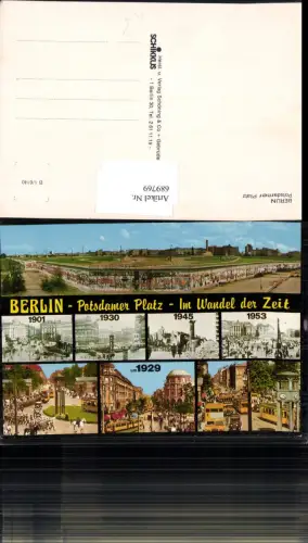 689769 Berlin Potsdamer Platz im Wandel der Zeit