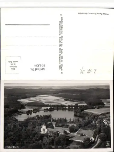501534,Kloster Chorin See Fliegeraufnahme