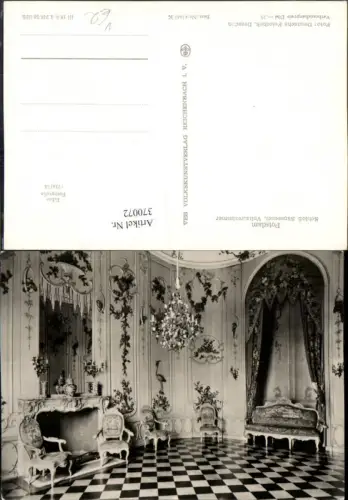 370072,Potsdam Schloss Sanssouci Voltairezimmer Innenansicht pub VEB 4euro662