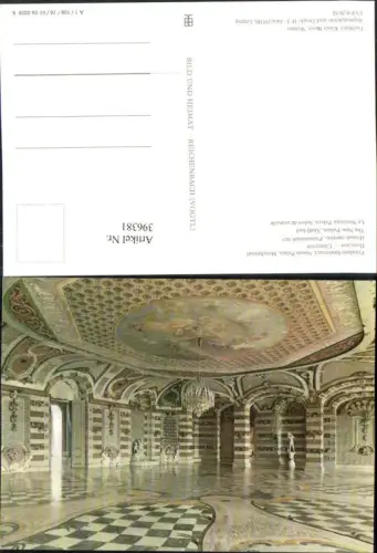 396381,Potsdam Sanssouci Palais Muschelsaal Innenansicht pub VEB