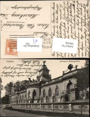396396,Potsdam Sanssouci Bildergalerie Statuen