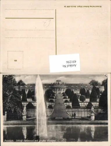 451256,Potsdam Schloss Sanssouci m. Großer Fontäne