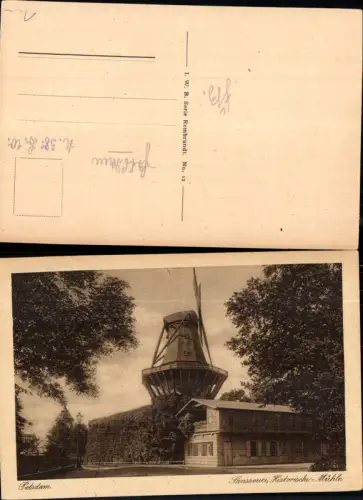 700775 Potsdam Sanssouci Historische Mühle Windmühle