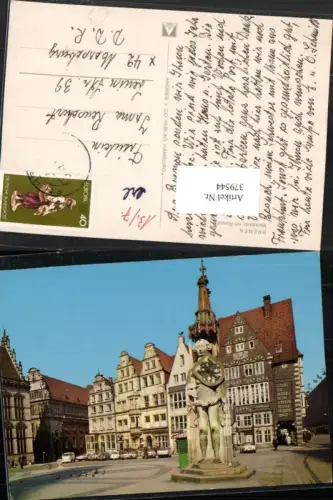 379544,Bremen Marktplatz m. Roland Statue