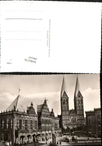 396147,Bremen Rathaus m. Dom Kirche