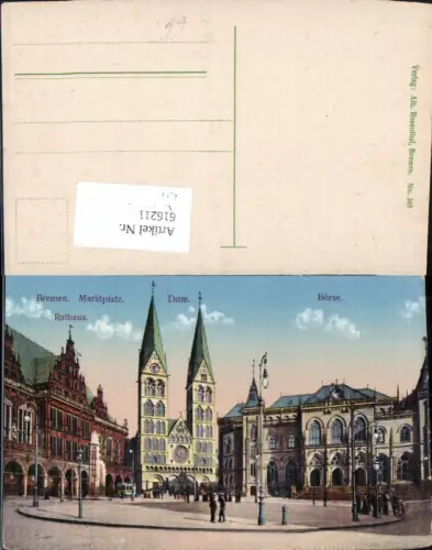 616211,Bremen Marktplatz Dom Börse Rathaus