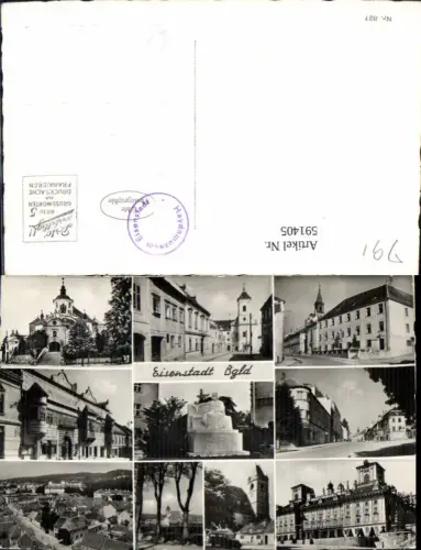 591405,Mehrbild Ak Eisenstadt Ansichten